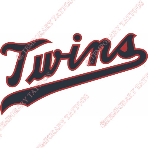 Minnesota Twins Customize Temporary Tattoos Stickers NO.1723